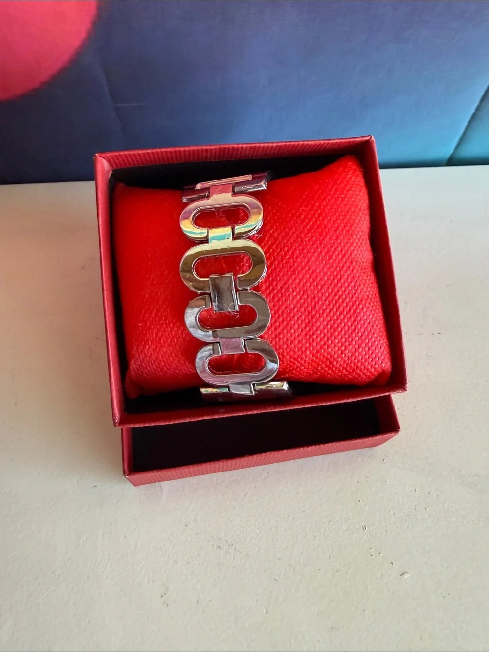 Women's Silver-Tone Crystal Rectangular Bracelet Watch - Silver
